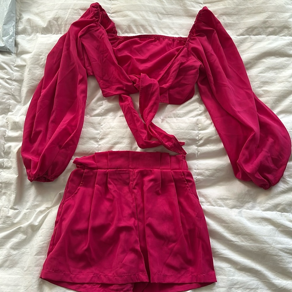 SHEIN Pink Matching Set
